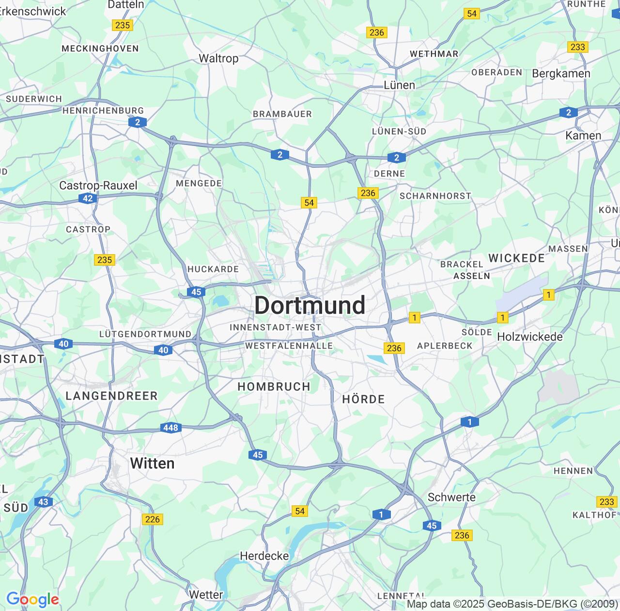 Map image for Intellectual Property Lawyers in Dortmund and North Rhine-Westphalia IP firms at coordinates  ; .