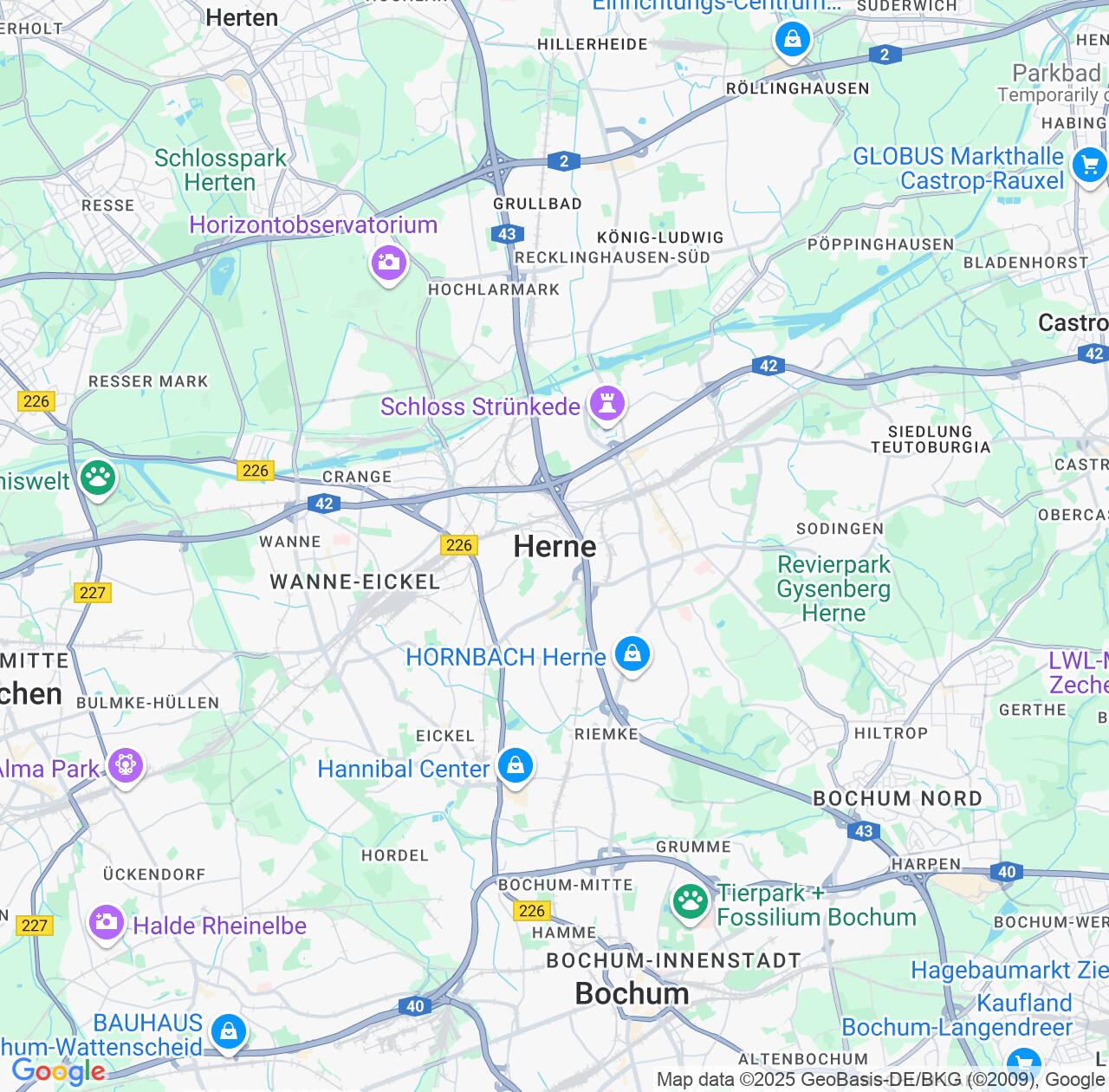 Map image for Intellectual Property Lawyers in Herne and North Rhine-Westphalia IP firms at coordinates  ; .