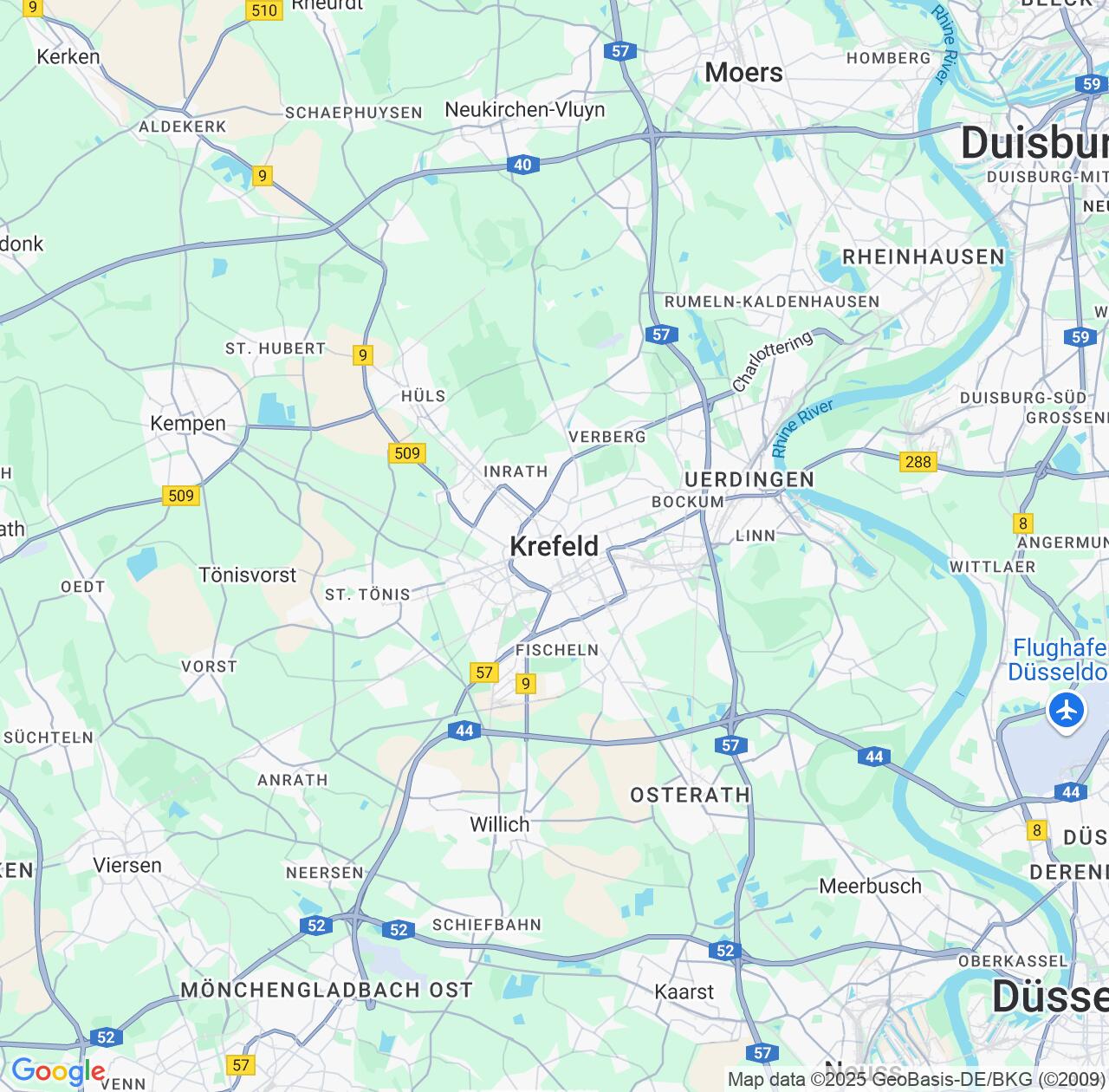 Map image for Intellectual Property Lawyers in Krefeld and North Rhine-Westphalia IP firms at coordinates  ; .