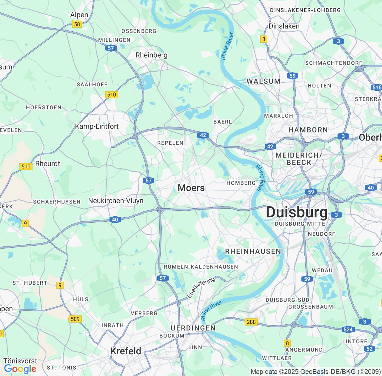Map image for Intellectual Property Lawyers in Moers and North Rhine-Westphalia IP firms at coordinates  ; .