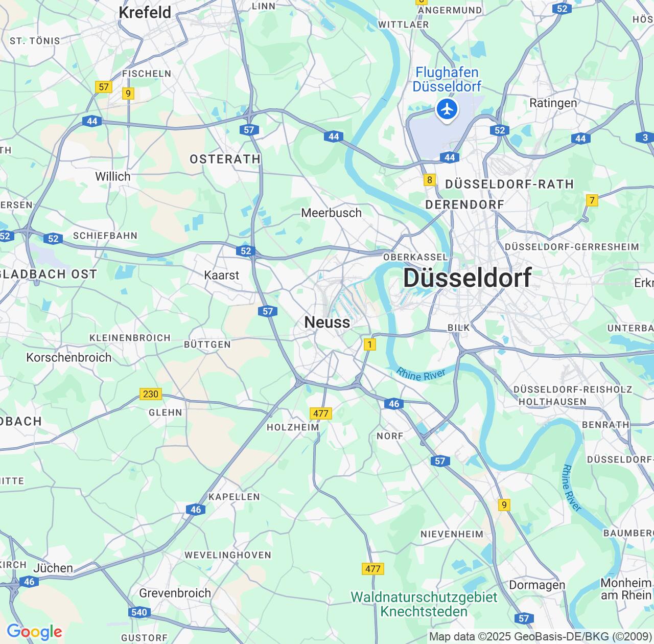 Map image for Intellectual Property Lawyers in Neuss and North Rhine-Westphalia IP firms at coordinates  ; .