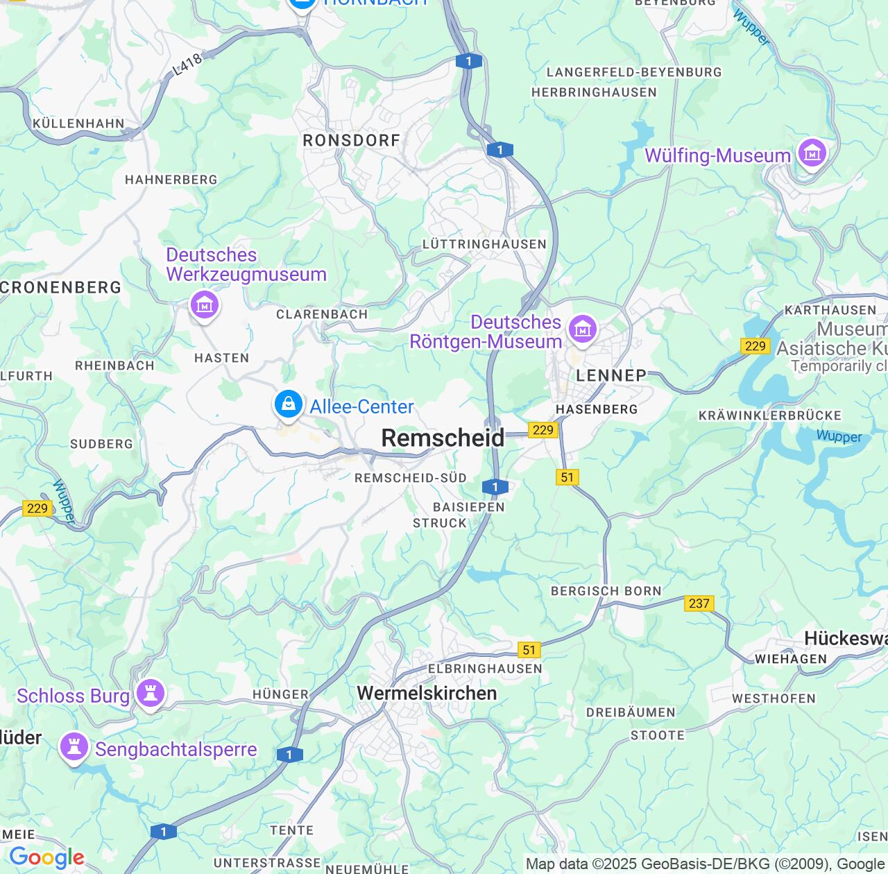 Map image for Intellectual Property Lawyers in Remscheid and North Rhine-Westphalia IP firms at coordinates  ; .