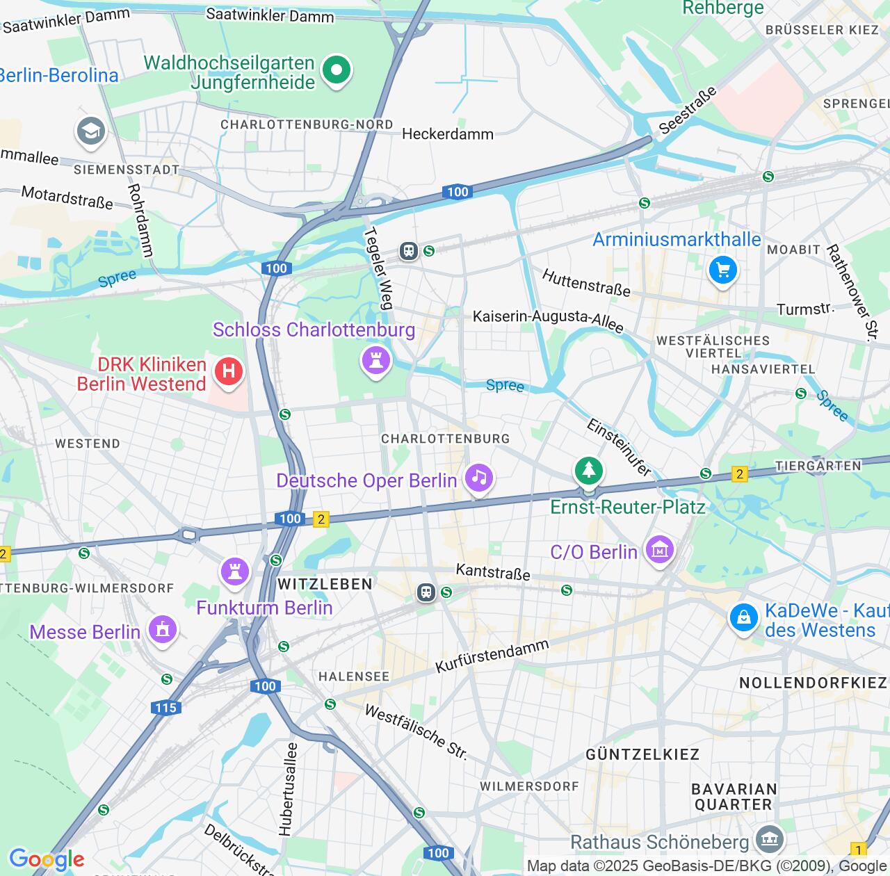 Map image for Intellectual Property Lawyers in Charlottenburg and State of Berlin IP firms at coordinates  ; .