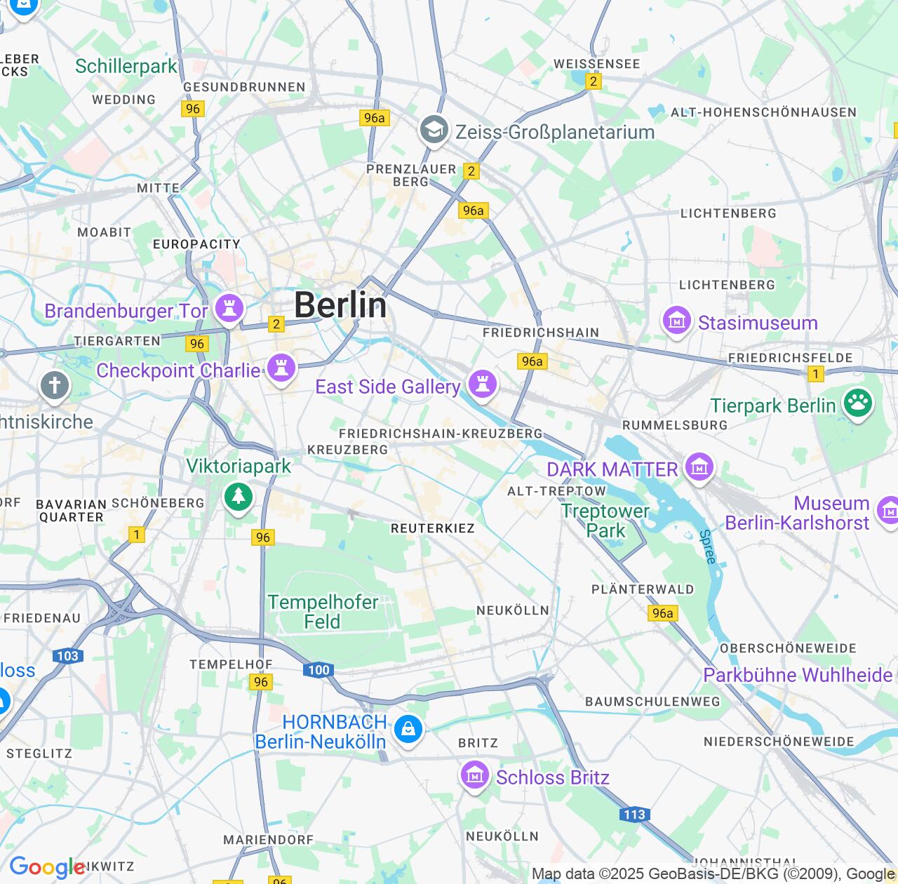 Map image for Intellectual Property Lawyers in Friedrichshain Bezirk and State of Berlin IP firms at coordinates  ; .