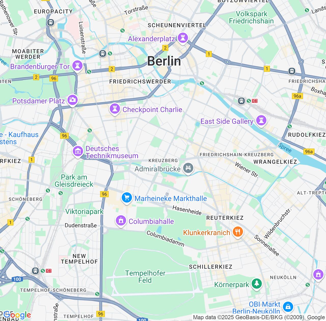 Map image for Intellectual Property Lawyers in Kreuzberg and State of Berlin IP firms at coordinates  ; .