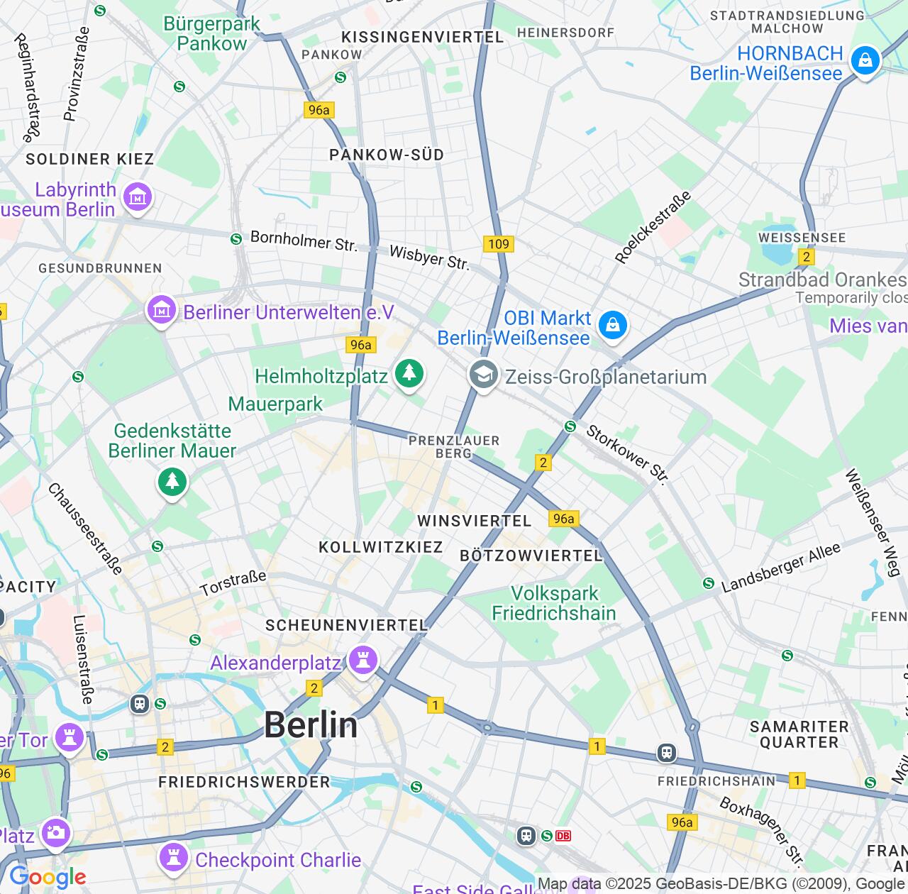 Map image for Intellectual Property Lawyers in Prenzlauer Berg Bezirk and State of Berlin IP firms at coordinates  ; .
