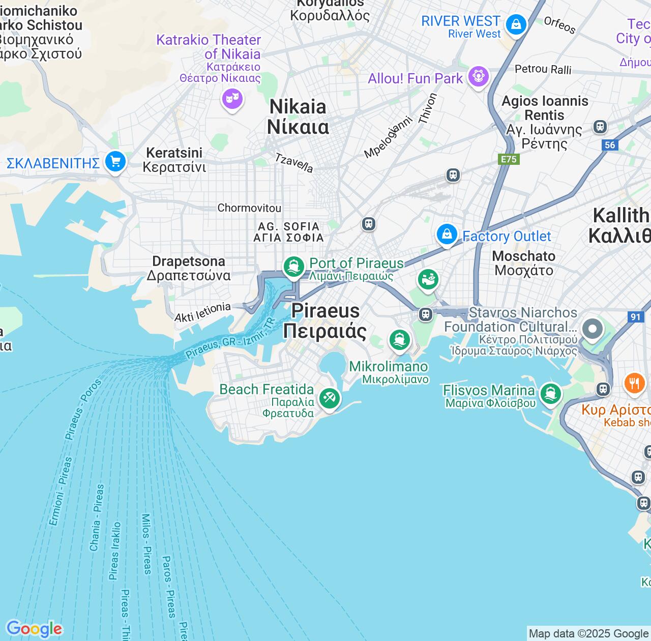 Map image for Intellectual Property Lawyers in Piraeus and Attica IP firms at coordinates  ; .