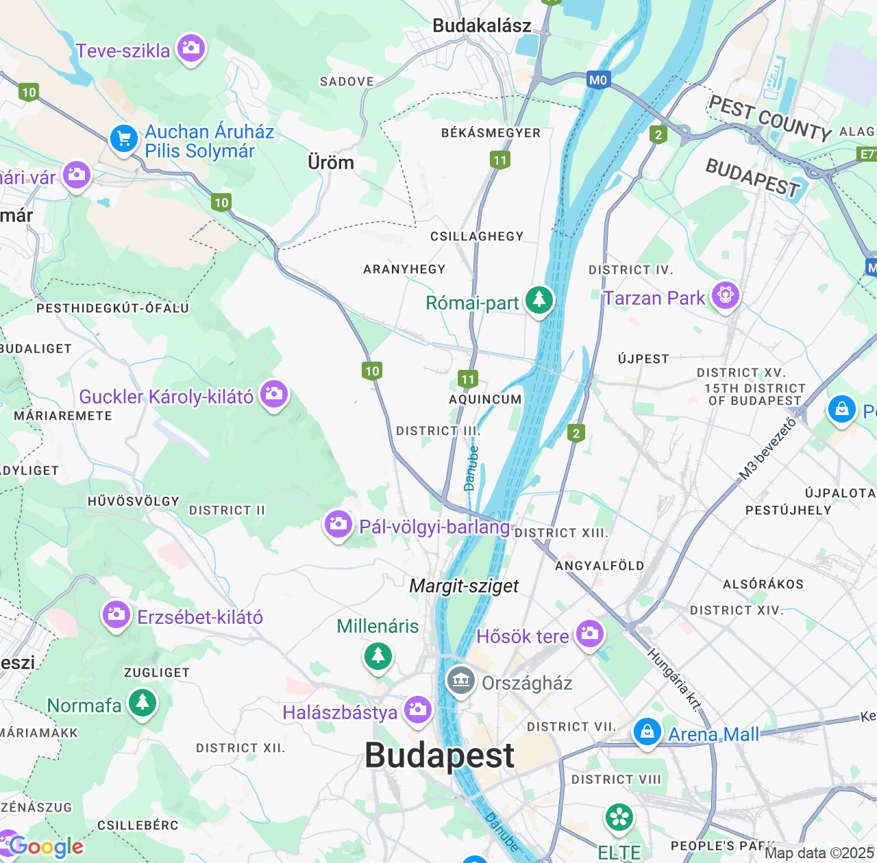Map image for Intellectual Property Lawyers in Budapest III. keruelet and Budapest IP firms at coordinates  ; .