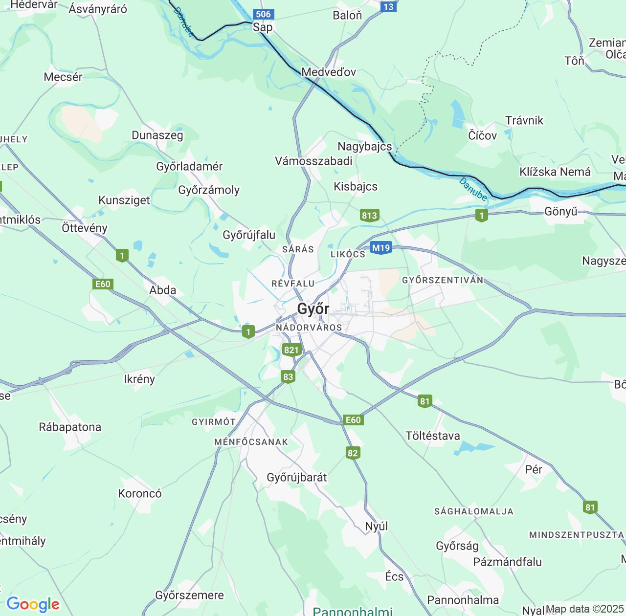 Map image for Intellectual Property Lawyers in Gyor and Győr-Moson-Sopron IP firms at coordinates  ; .