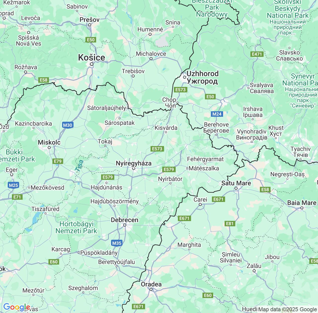 Map image for Intellectual Property Lawyers in Szabolcs-Szatmár-Bereg and Hungary IP firms at coordinates  ; .