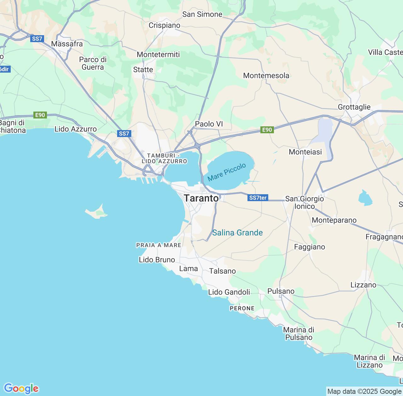 Map image for Intellectual Property Lawyers in Taranto and Apulia IP firms at coordinates  ; .