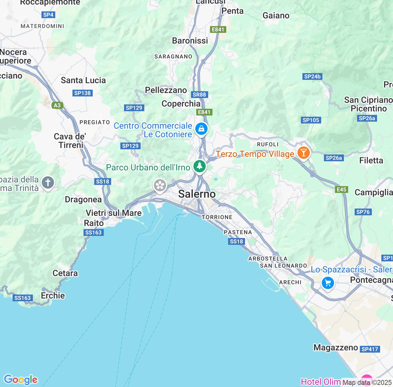 Map image for Intellectual Property Lawyers in Salerno and Campania IP firms at coordinates  ; .