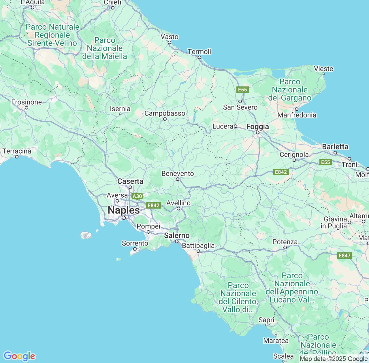 Map image for Intellectual Property Lawyers in Campania and Italy IP firms at coordinates  ; .