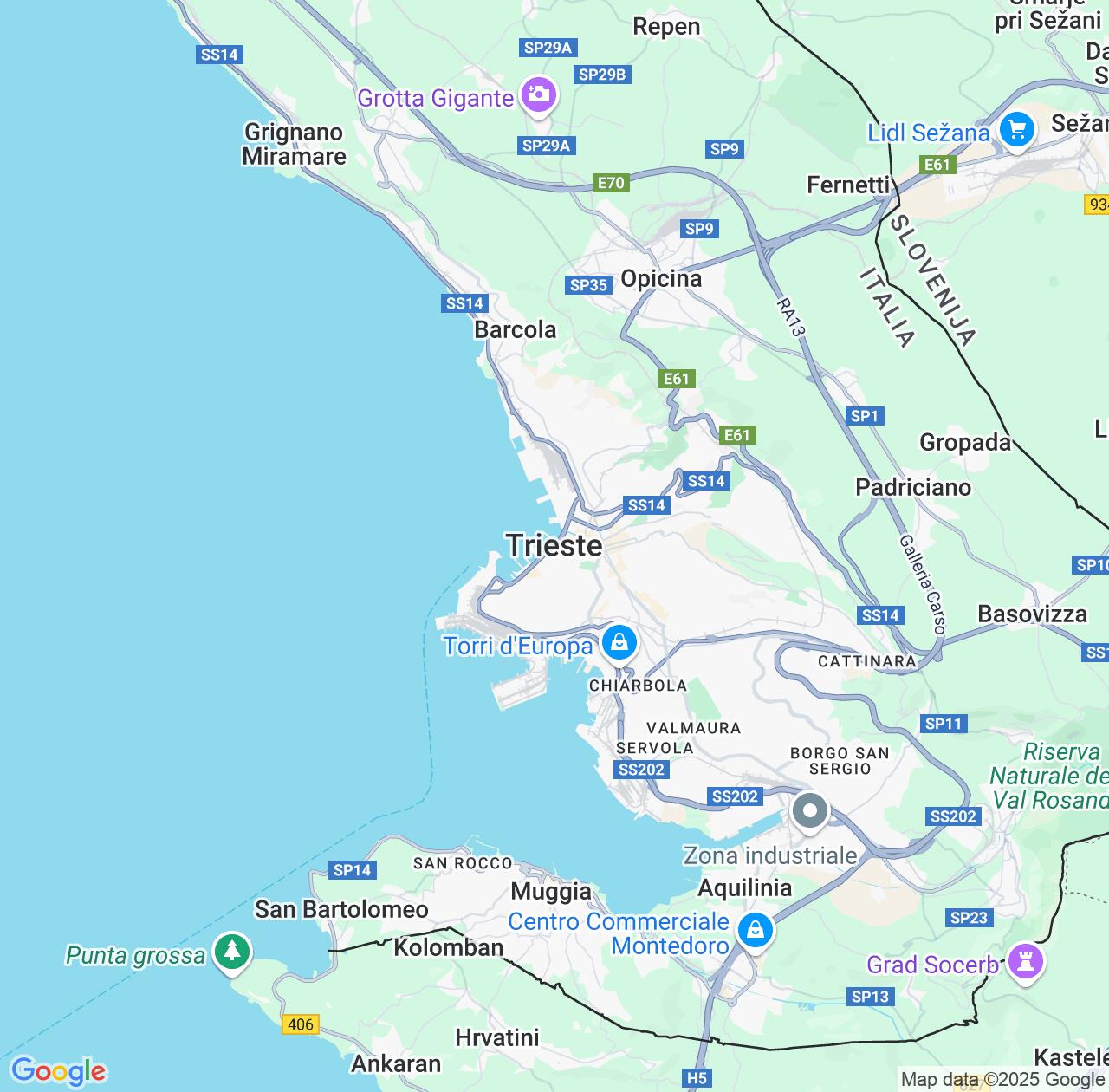 Map image for Intellectual Property Lawyers in Trieste and Friuli Venezia Giulia IP firms at coordinates  ; .