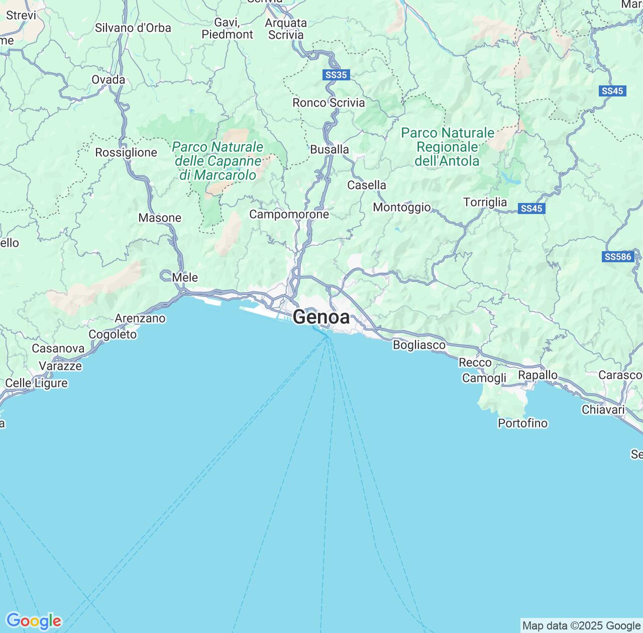 Map image for Intellectual Property Lawyers in Genoa and Liguria IP firms at coordinates  ; .