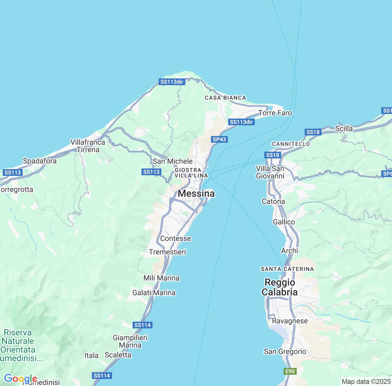 Map image for Intellectual Property Lawyers in Messina and Sicily IP firms at coordinates  ; .