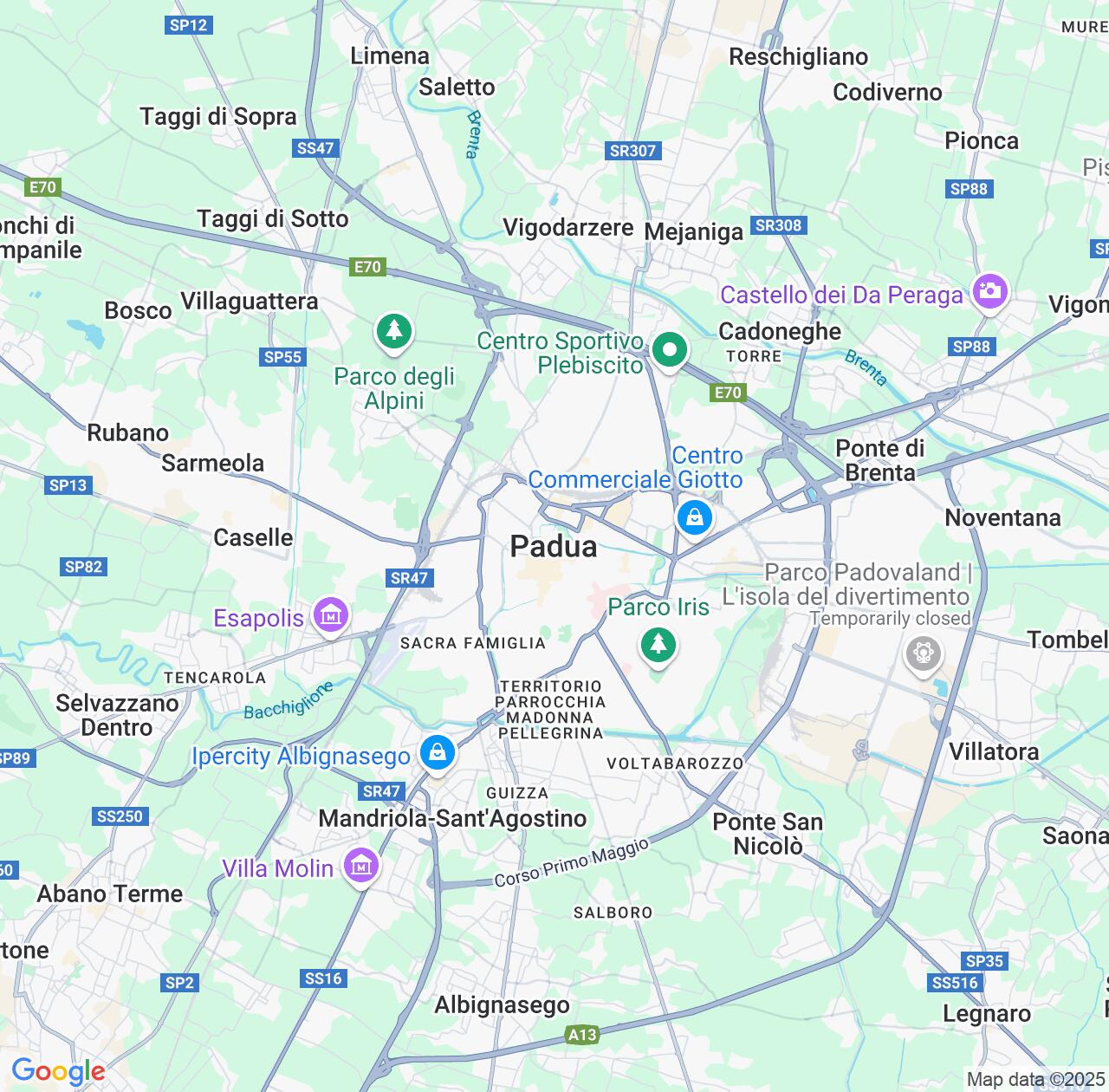 Map image for Intellectual Property Lawyers in Padova and Veneto IP firms at coordinates  ; .