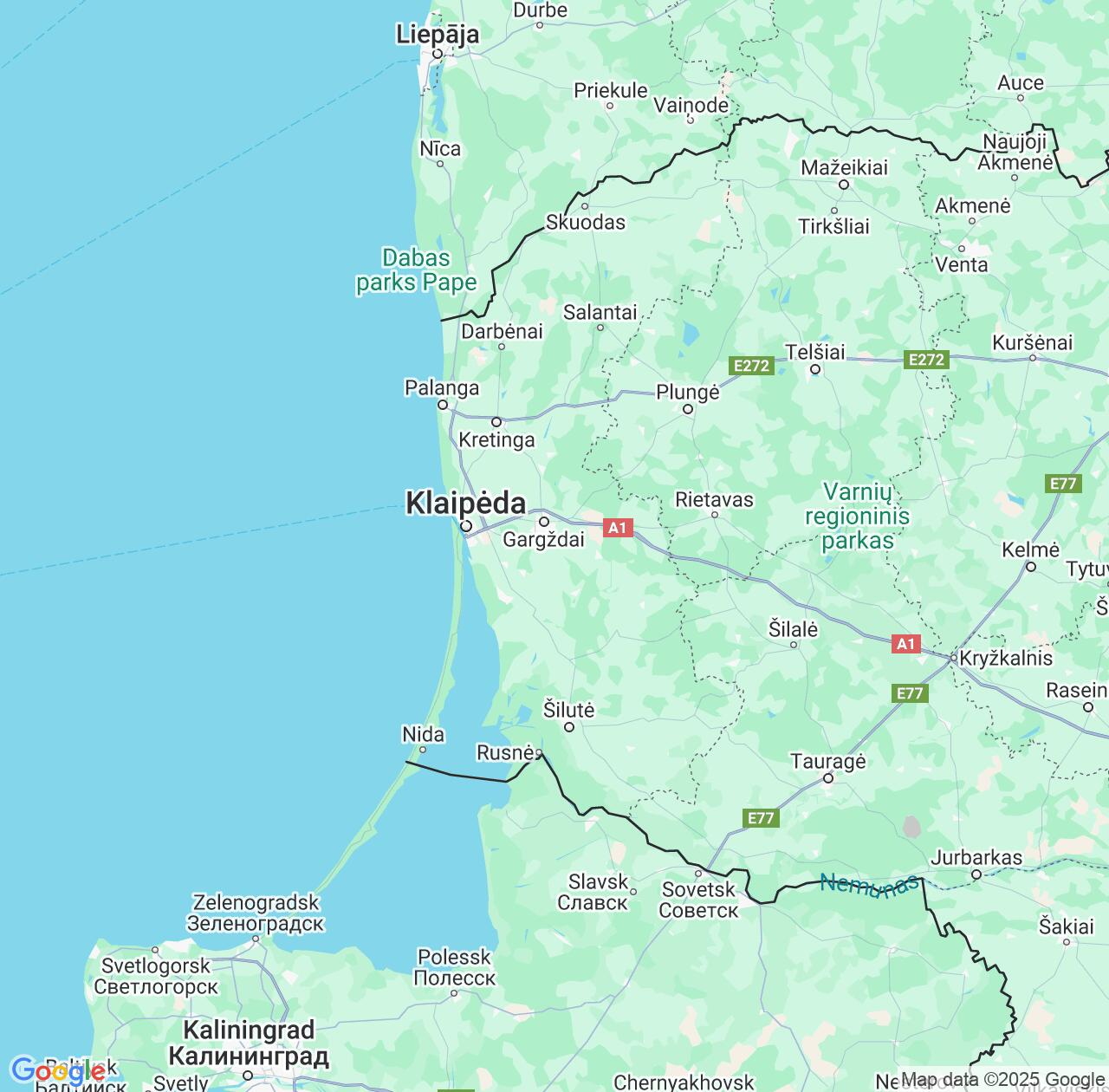 Map image for Intellectual Property Lawyers in KlaipÄ—da County and Lithuania IP firms at coordinates  ; .