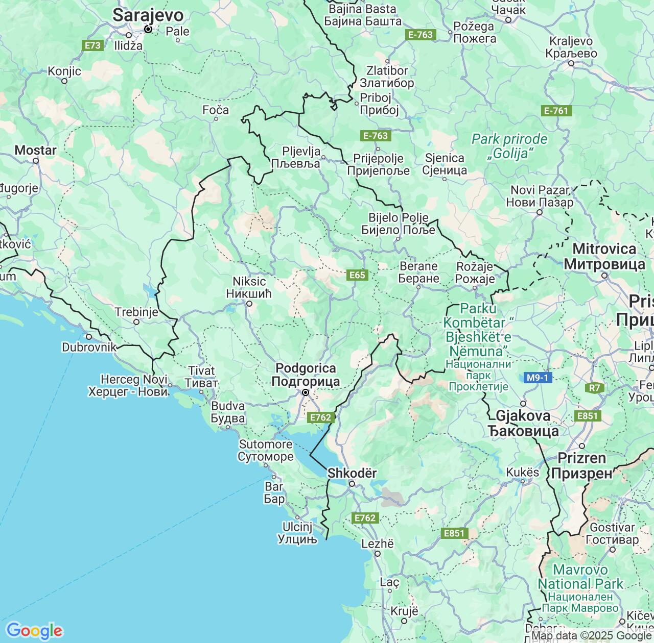 Map image for Intellectual Property Lawyers in Montenegro and Europe IP firms at coordinates  ; .