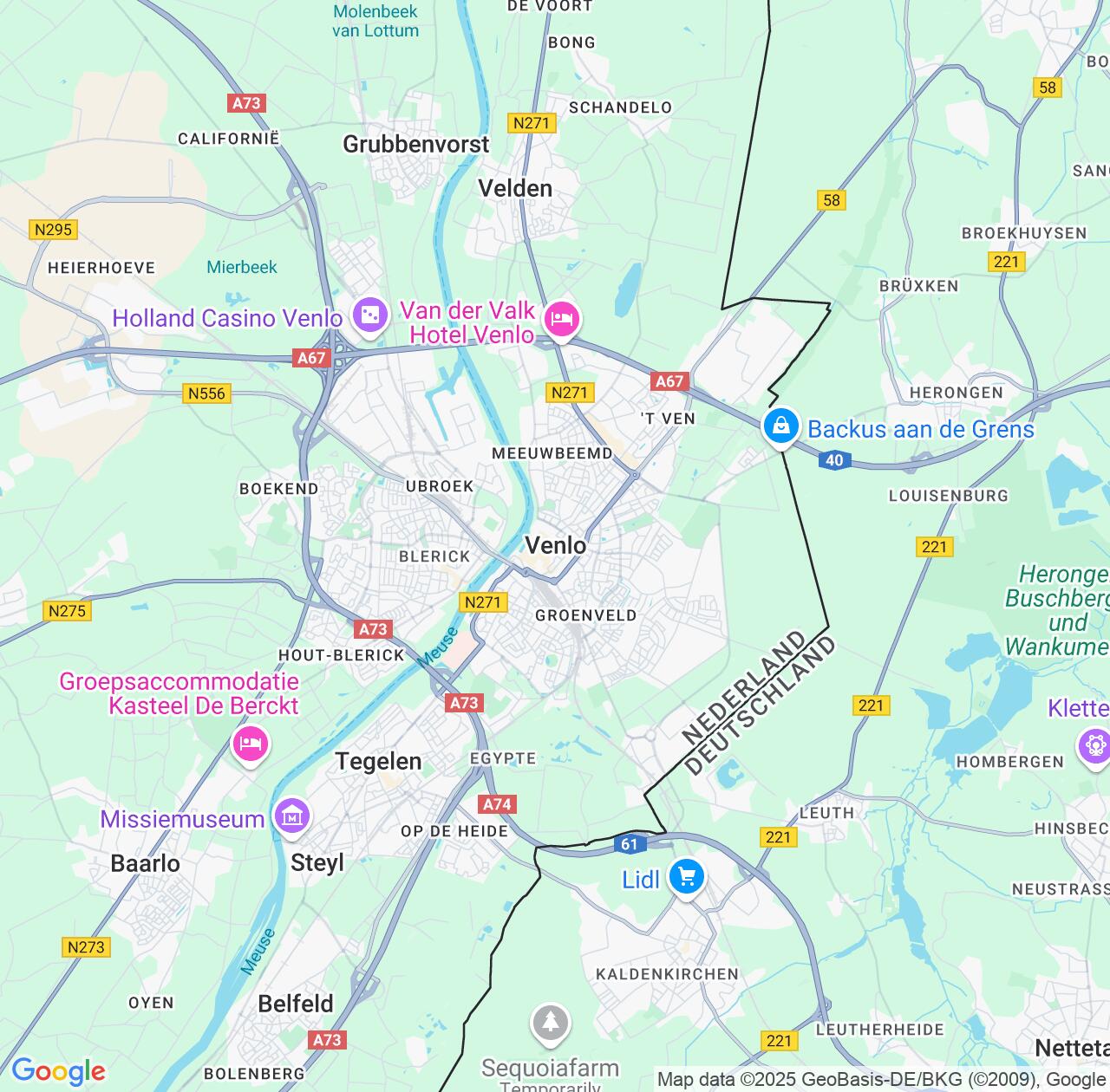 Map image for Intellectual Property Lawyers in Venlo and Limburg IP firms at coordinates  ; .