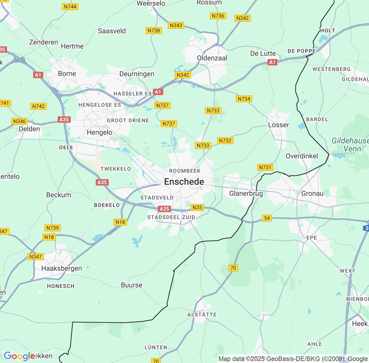 Map image for Intellectual Property Lawyers in Enschede and Overijssel IP firms at coordinates  ; .
