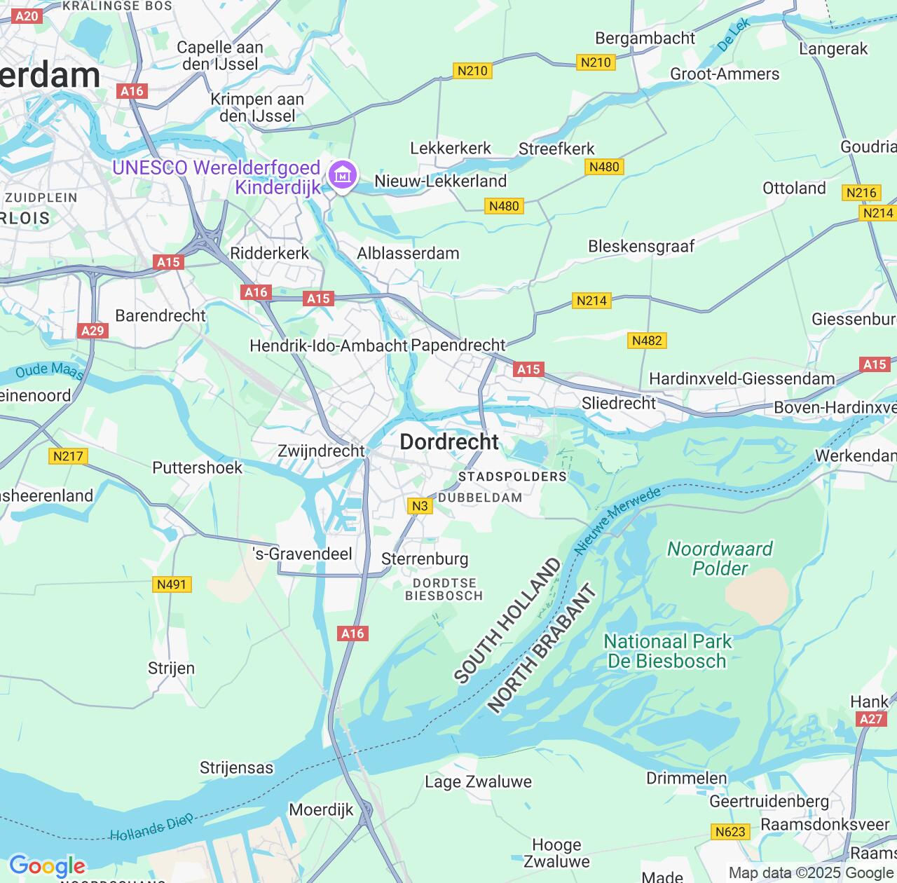Map image for Intellectual Property Lawyers in Dordrecht and South Holland IP firms at coordinates  ; .