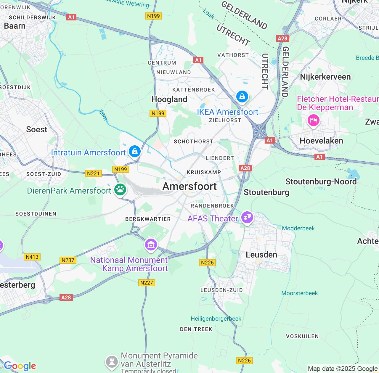 Map image for Intellectual Property Lawyers in Amersfoort and Utrecht IP firms at coordinates  ; .
