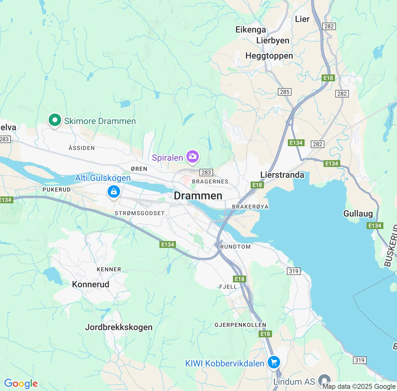 Map image for Intellectual Property Lawyers in Drammen and Buskerud IP firms at coordinates  ; .