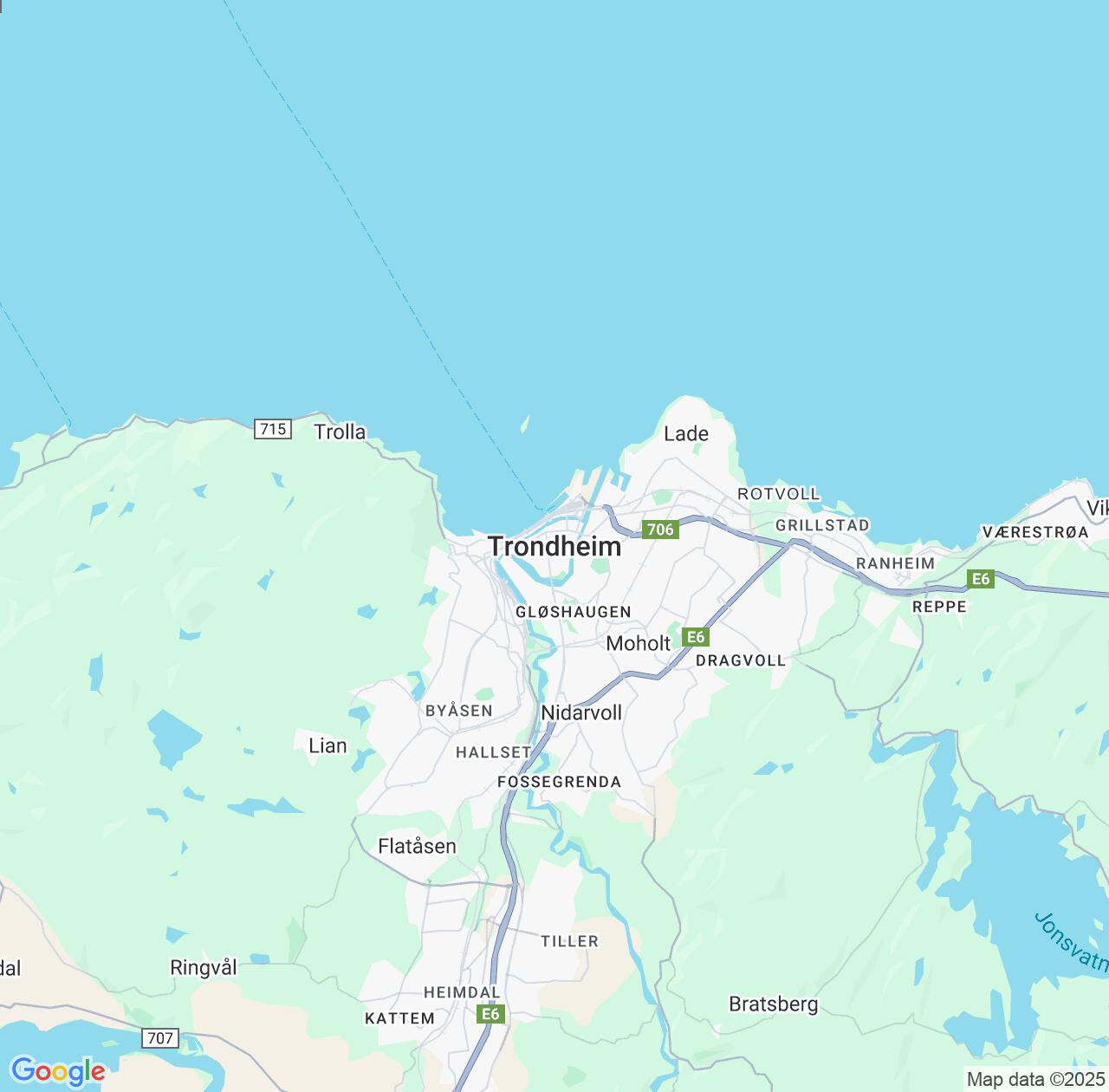 Map image for Intellectual Property Lawyers in Trondheim and Trøndelag IP firms at coordinates  ; .