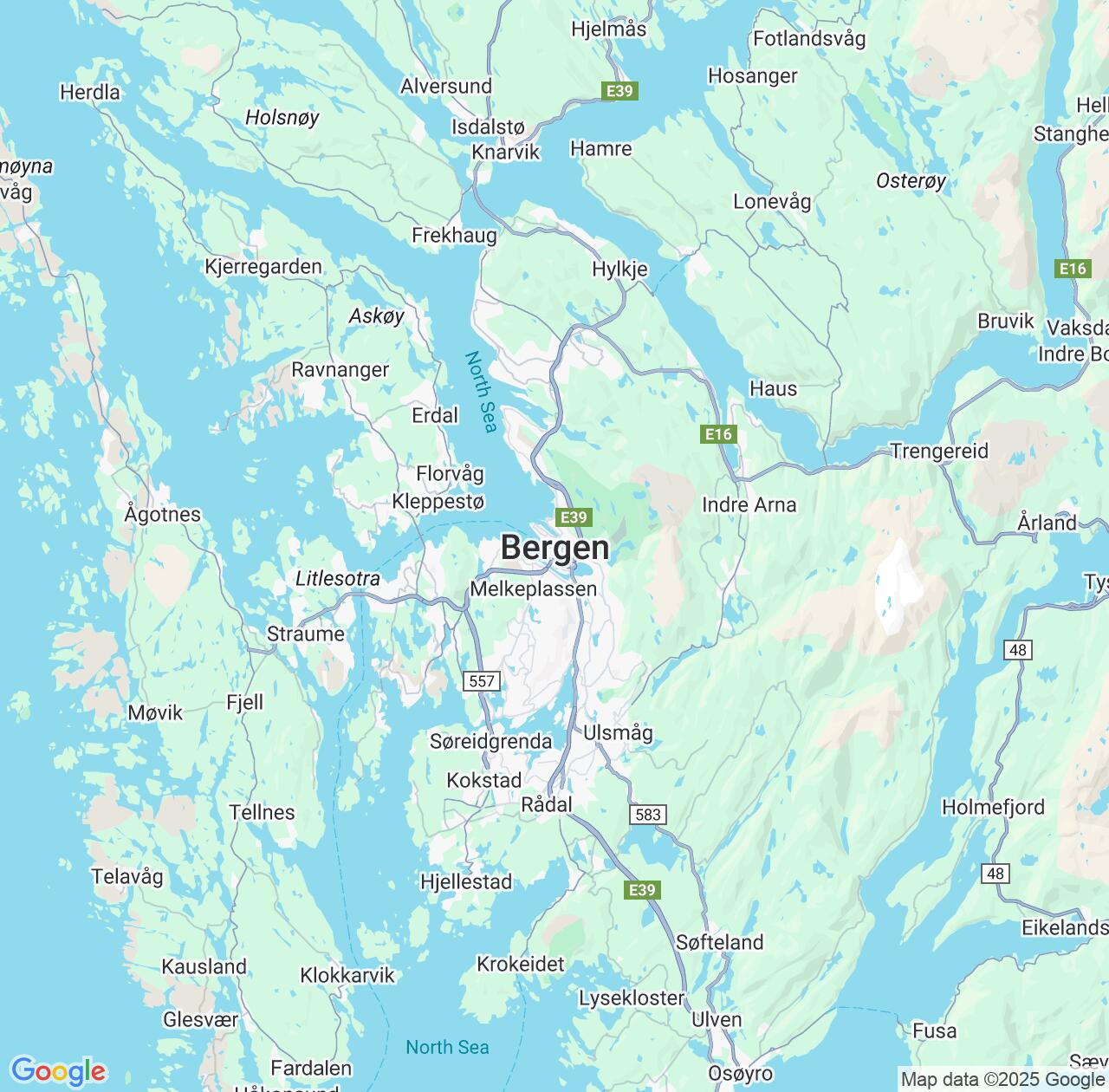 Map image for Intellectual Property Lawyers in Bergen and Vestland IP firms at coordinates  ; .