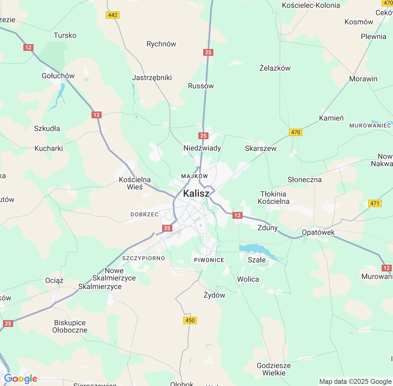 Map image for Intellectual Property Lawyers in Kalisz and Greater Poland IP firms at coordinates  ; .