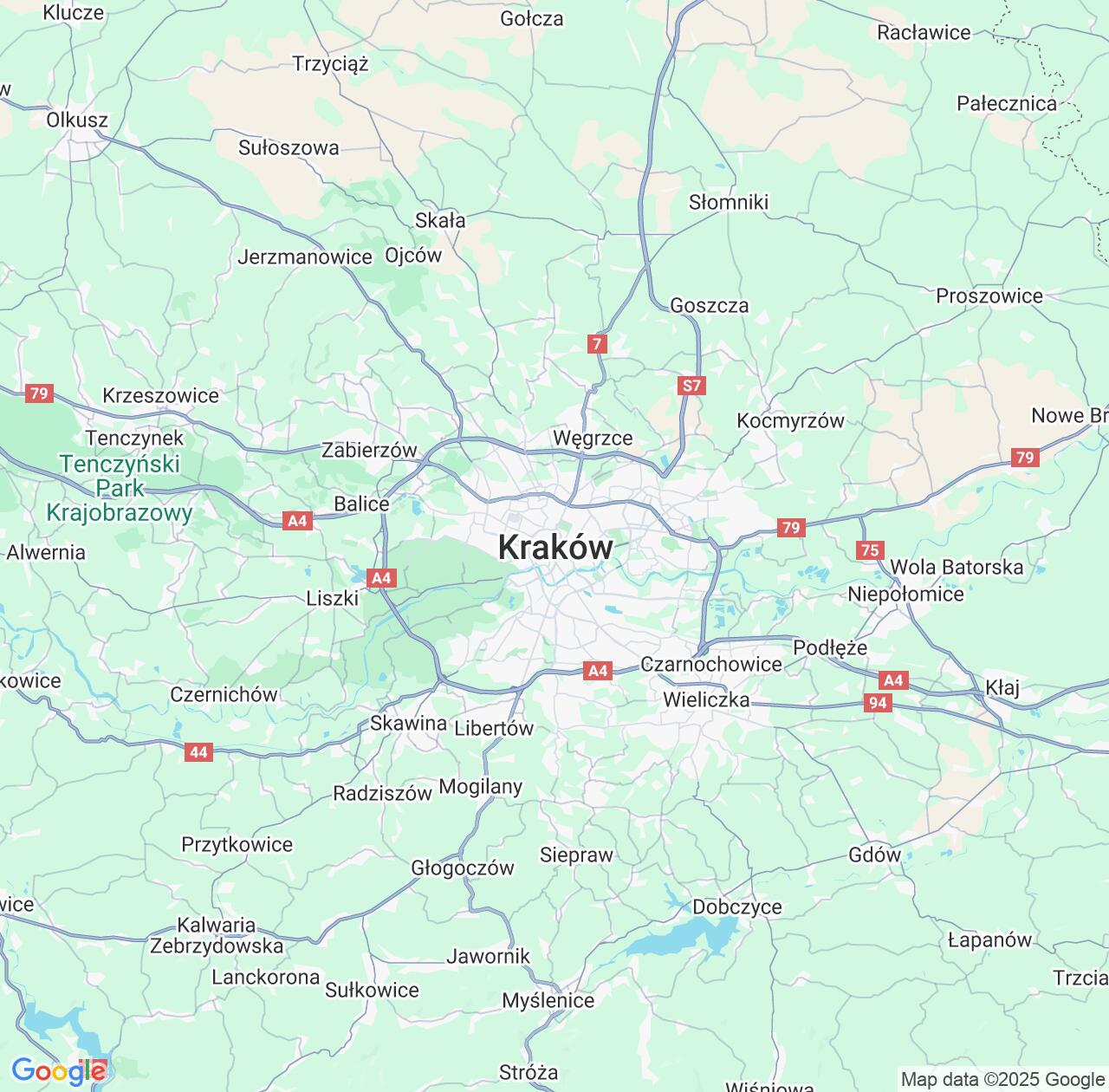 Map image for Intellectual Property Lawyers in Krakow and Lesser Poland IP firms at coordinates  ; .