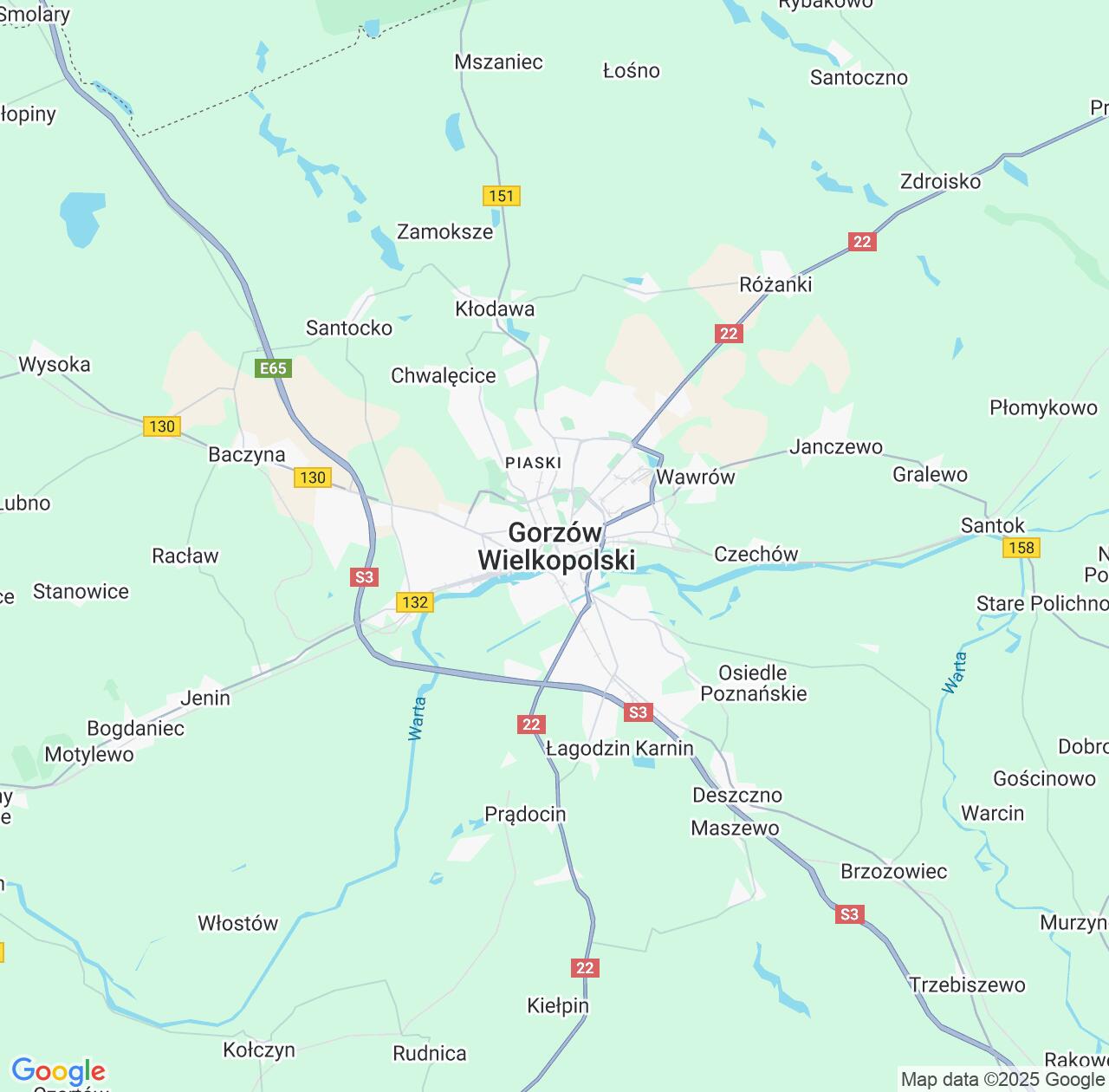 Map image for Intellectual Property Lawyers in Gorzow Wielkopolski and Lubusz IP firms at coordinates  ; .