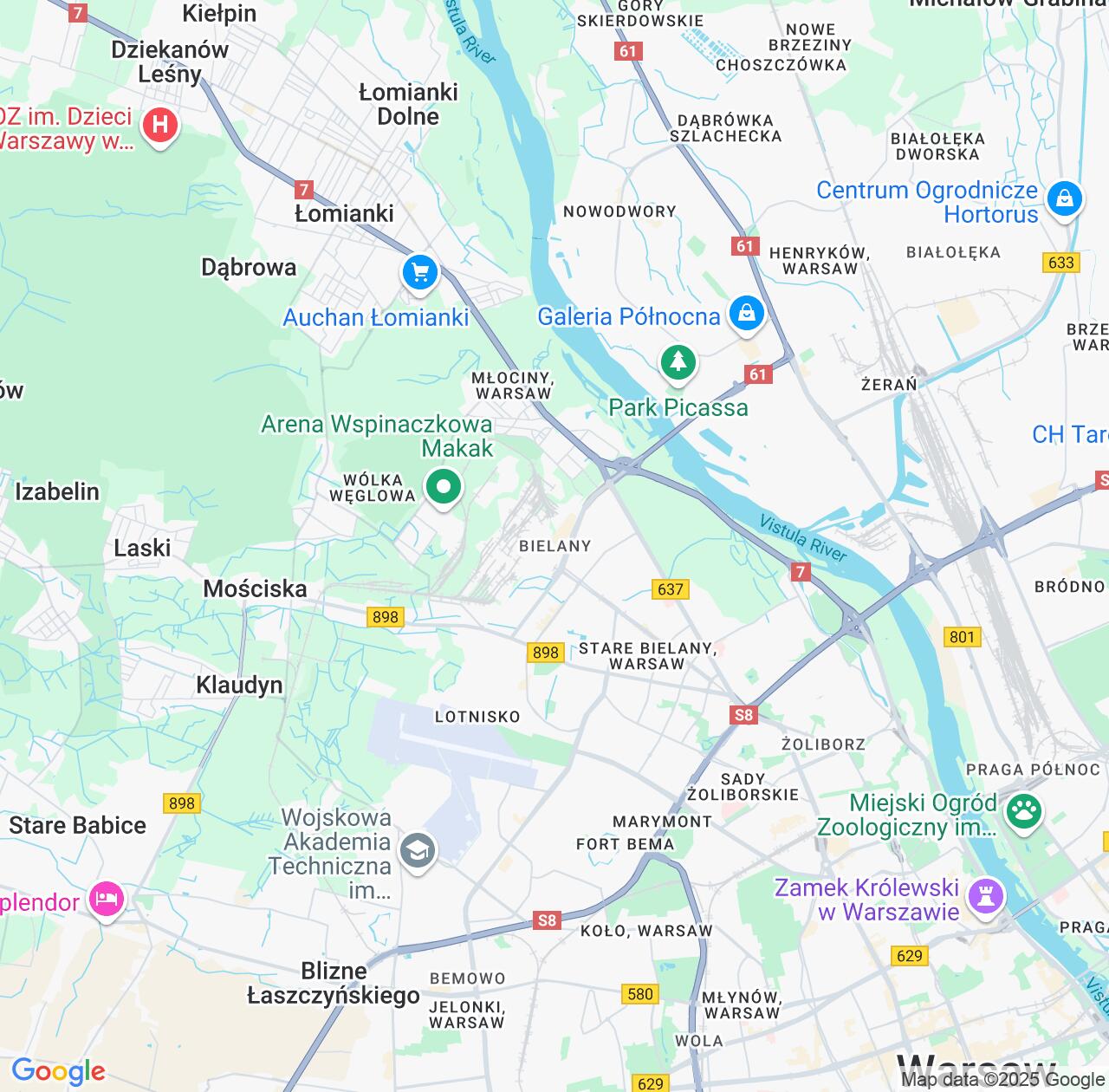 Map image for Intellectual Property Lawyers in Bielany and Mazovia IP firms at coordinates  ; .
