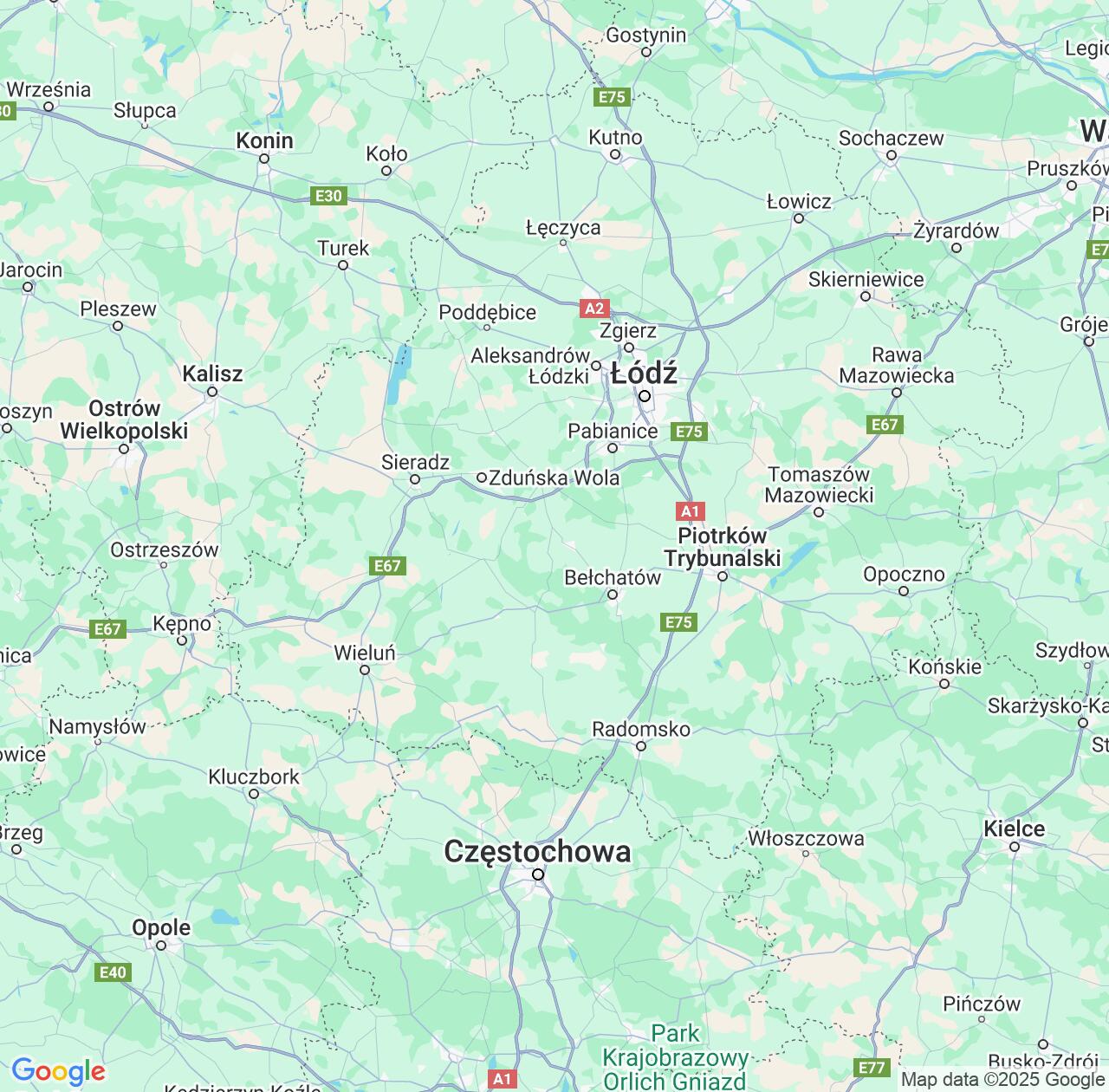 Map image for Intellectual Property Lawyers in Łódź Voivodeship and Poland IP firms at coordinates  ; .