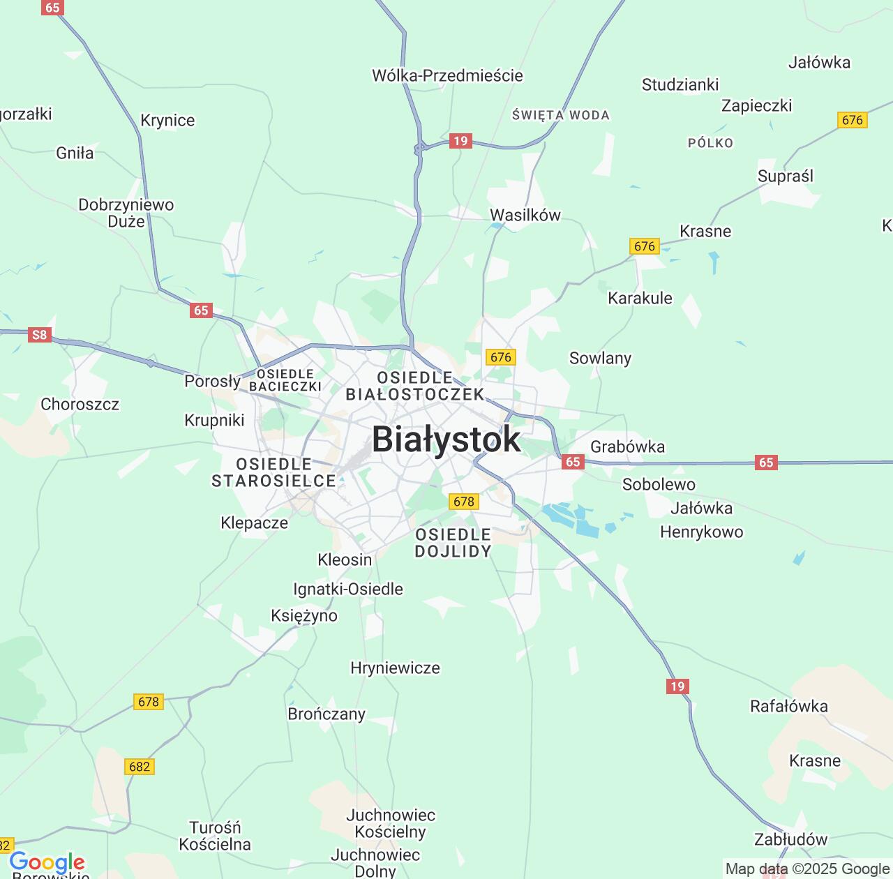 Map image for Intellectual Property Lawyers in Bialystok and Podlasie IP firms at coordinates  ; .