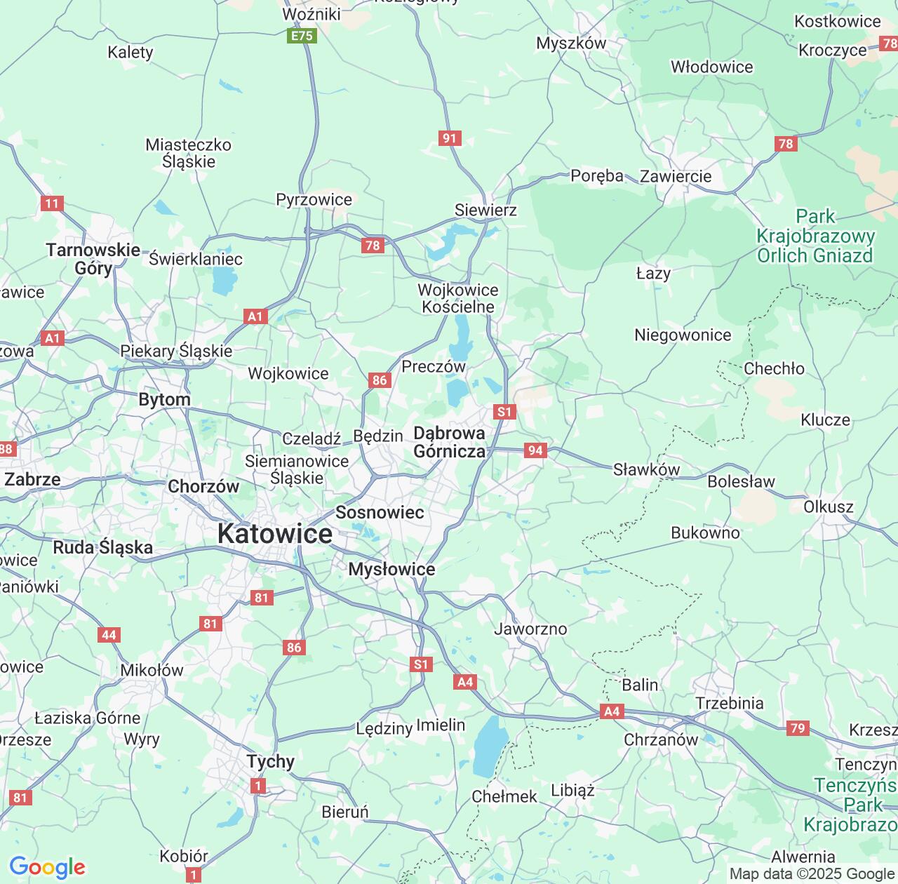 Map image for Intellectual Property Lawyers in Dabrowa Gornicza and Silesia IP firms at coordinates  ; .