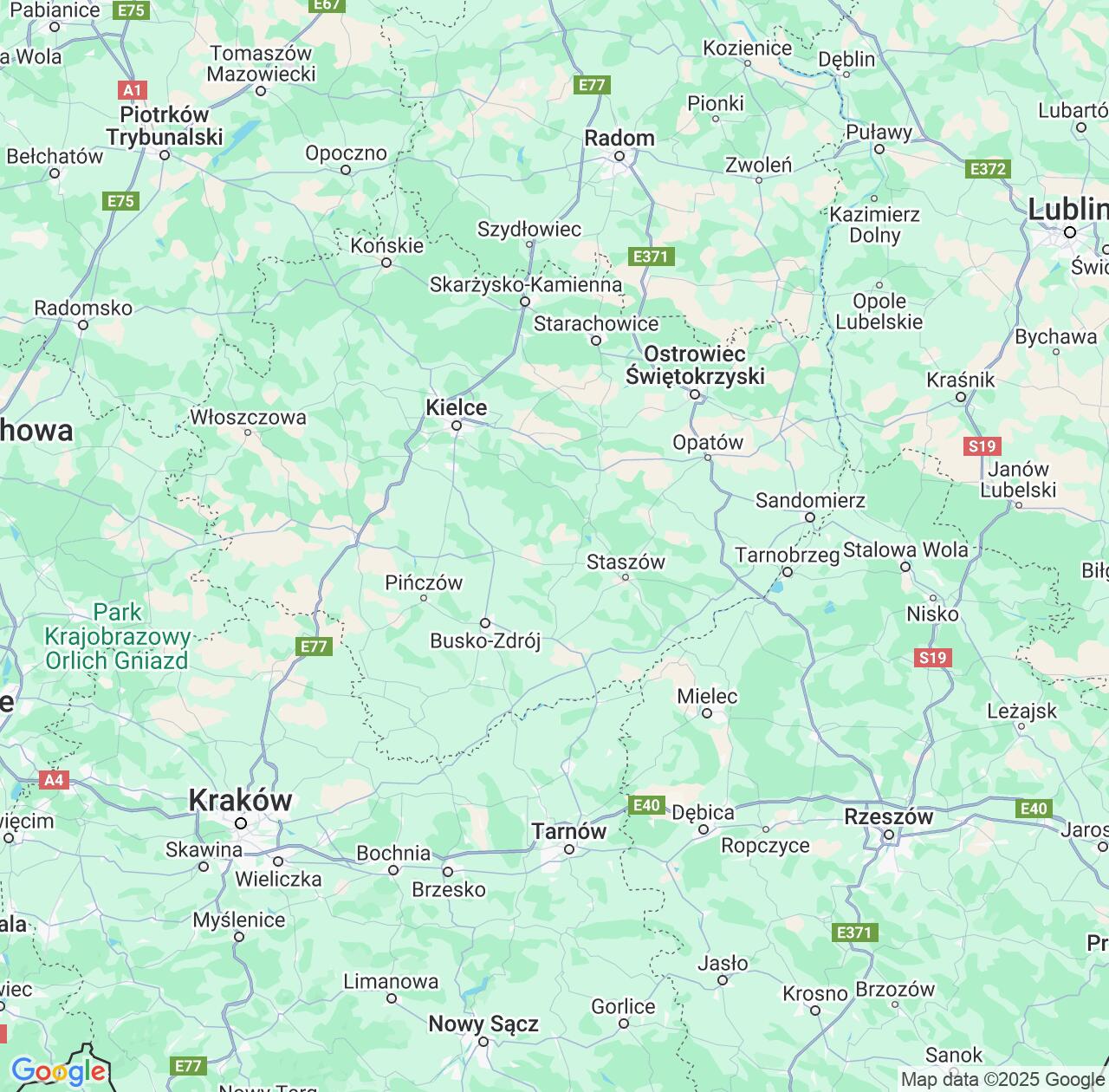 Map image for Intellectual Property Lawyers in Świętokrzyskie and Poland IP firms at coordinates  ; .