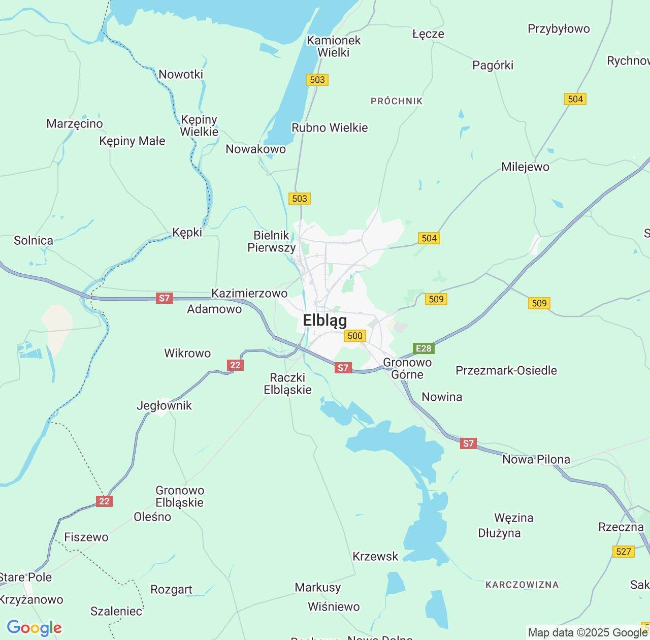 Map image for Intellectual Property Lawyers in Elblag and Warmia-Masuria IP firms at coordinates  ; .