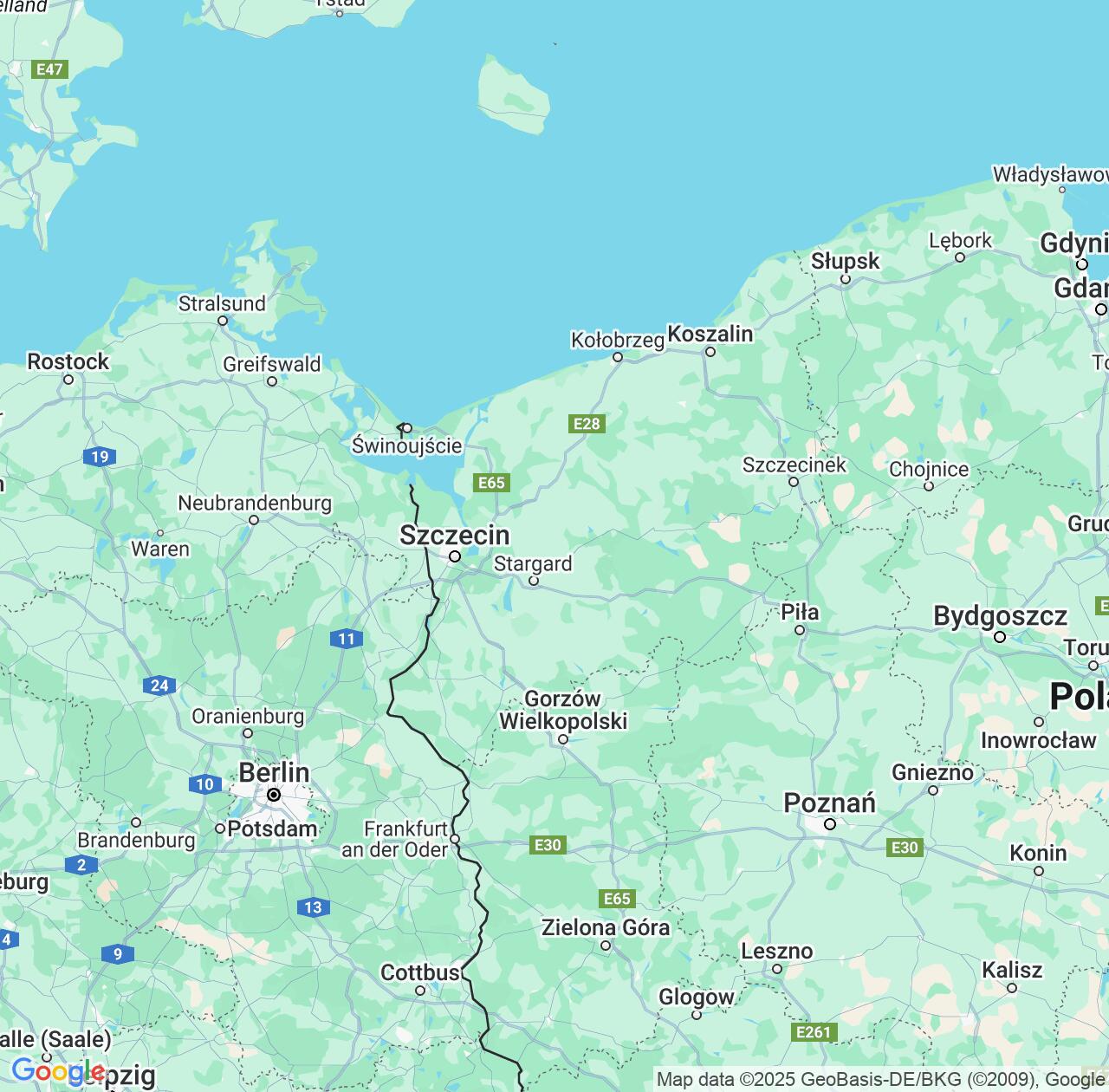 Map image for Intellectual Property Lawyers in West Pomerania and Poland IP firms at coordinates  ; .