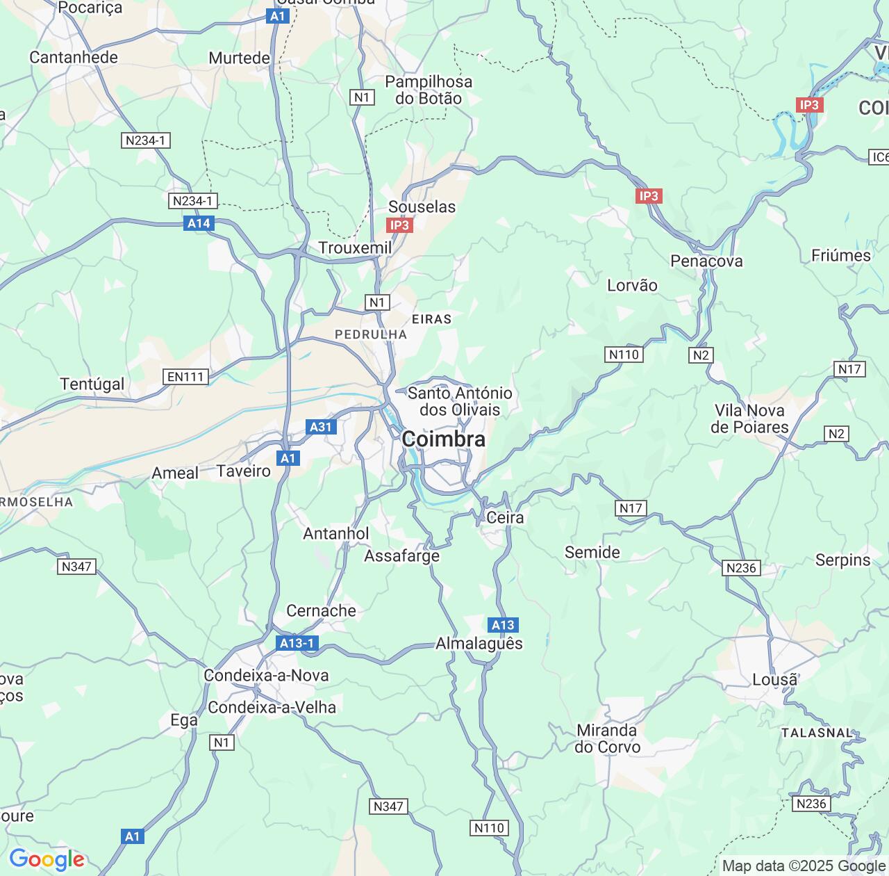 Map image for Intellectual Property Lawyers in Coimbra and Portugal IP firms at coordinates  ; .