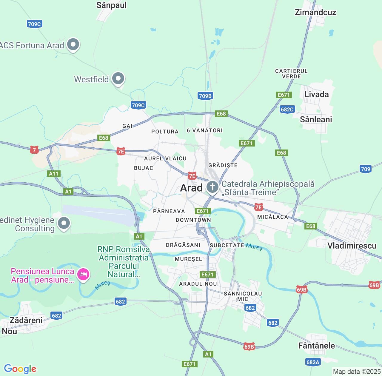 Map image for Intellectual Property Lawyers in Arad and Arad County IP firms at coordinates  ; .