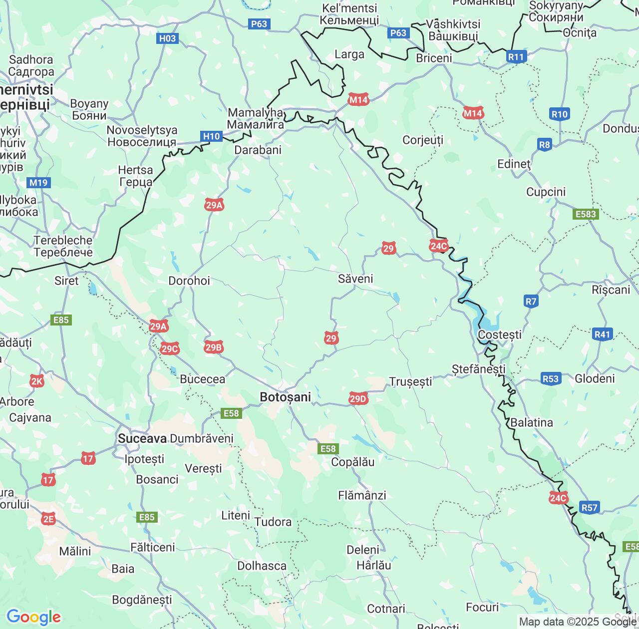 Map image for Intellectual Property Lawyers in Botoșani County and Romania IP firms at coordinates  ; .