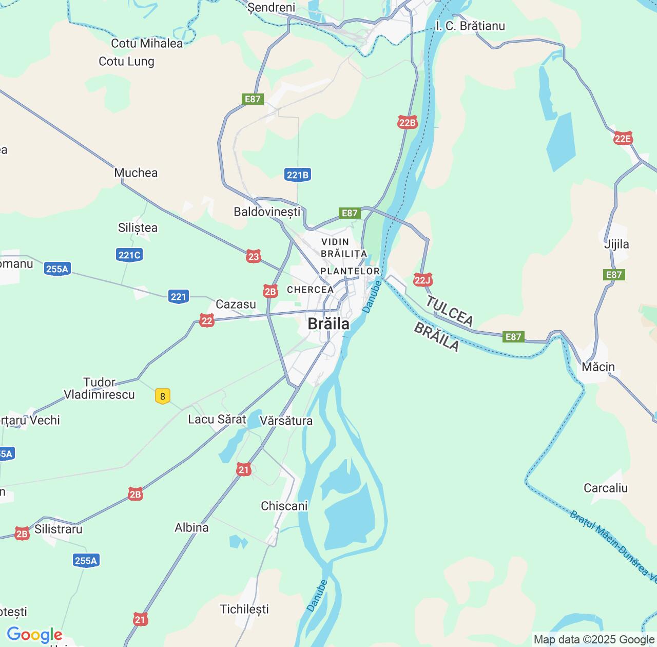 Map image for Intellectual Property Lawyers in Braila and Brăila County IP firms at coordinates  ; .