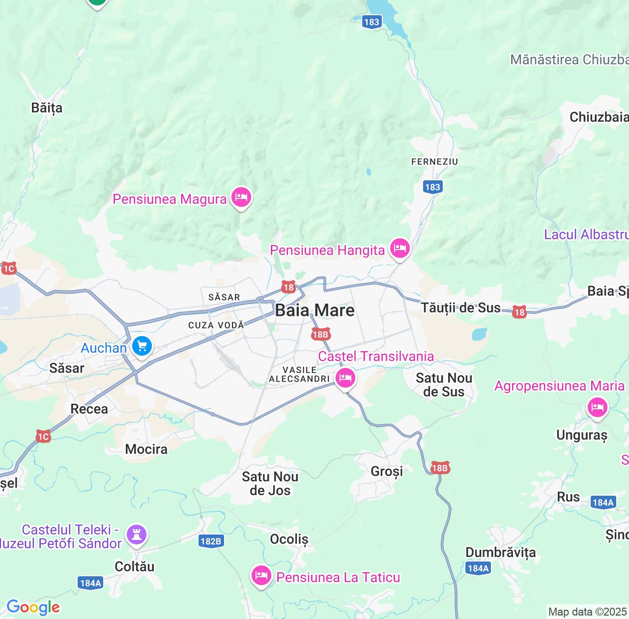 Map image for Intellectual Property Lawyers in Baia Mare and Maramureş IP firms at coordinates  ; .