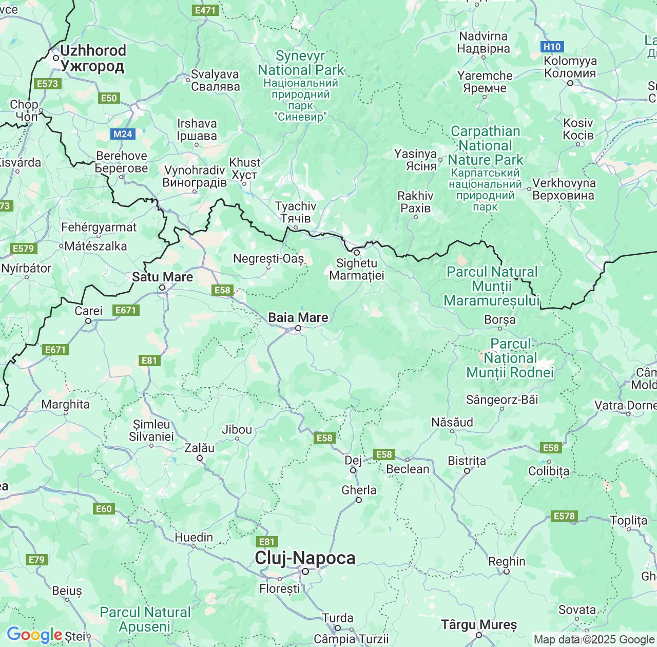 Map image for Intellectual Property Lawyers in MaramureÅŸ and Romania IP firms at coordinates  ; .