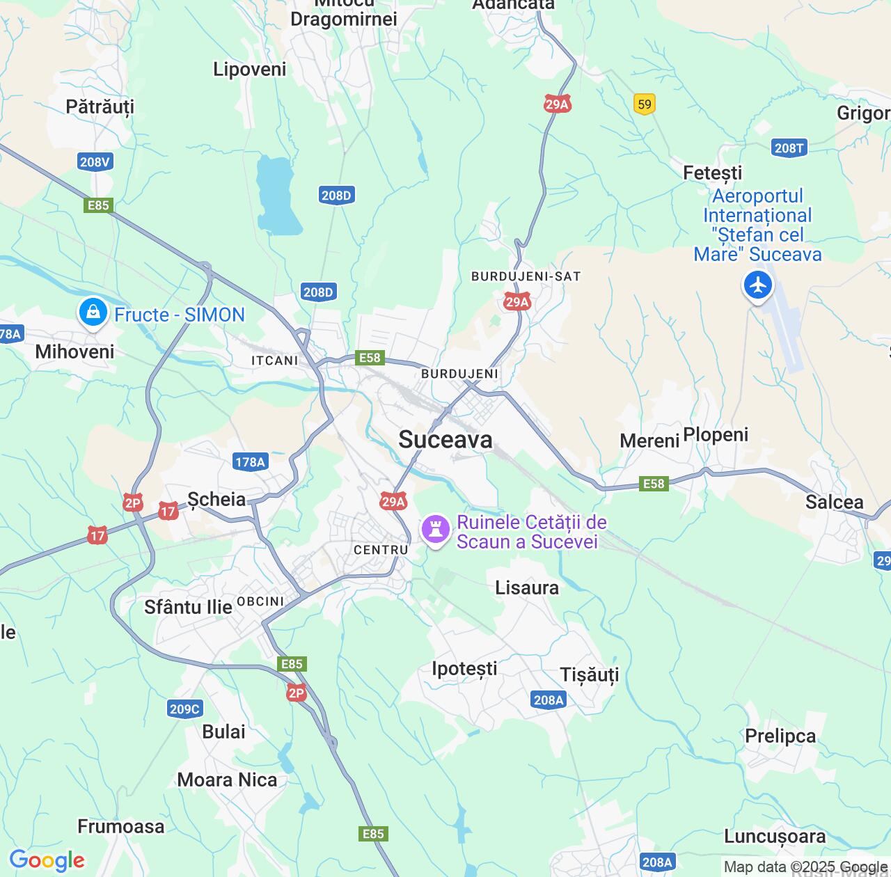 Map image for Intellectual Property Lawyers in Suceava and Romania IP firms at coordinates  ; .