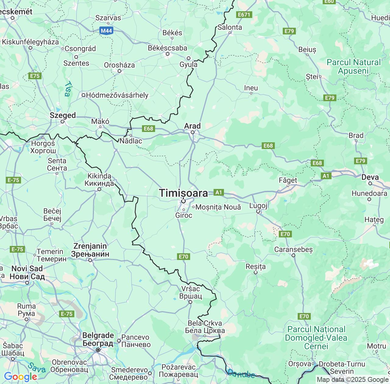 Map image for Intellectual Property Lawyers in TimiÈ™ County and Romania IP firms at coordinates  ; .