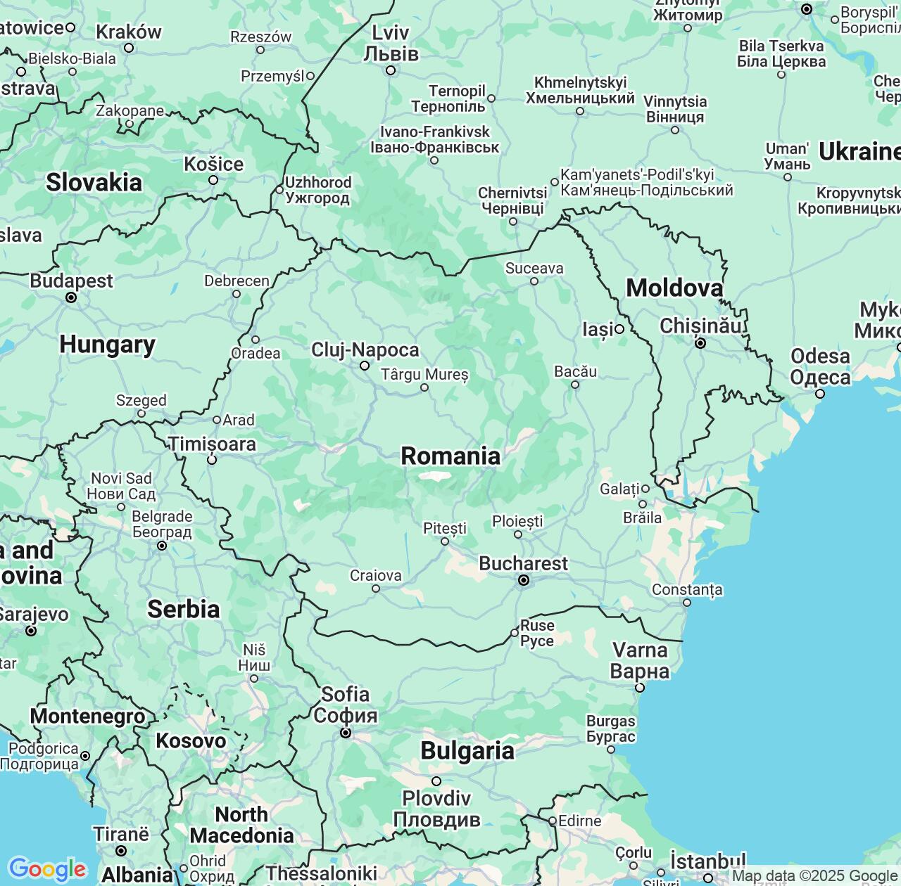 Map image for Intellectual Property Lawyers in Romania and Europe IP firms at coordinates  ; .