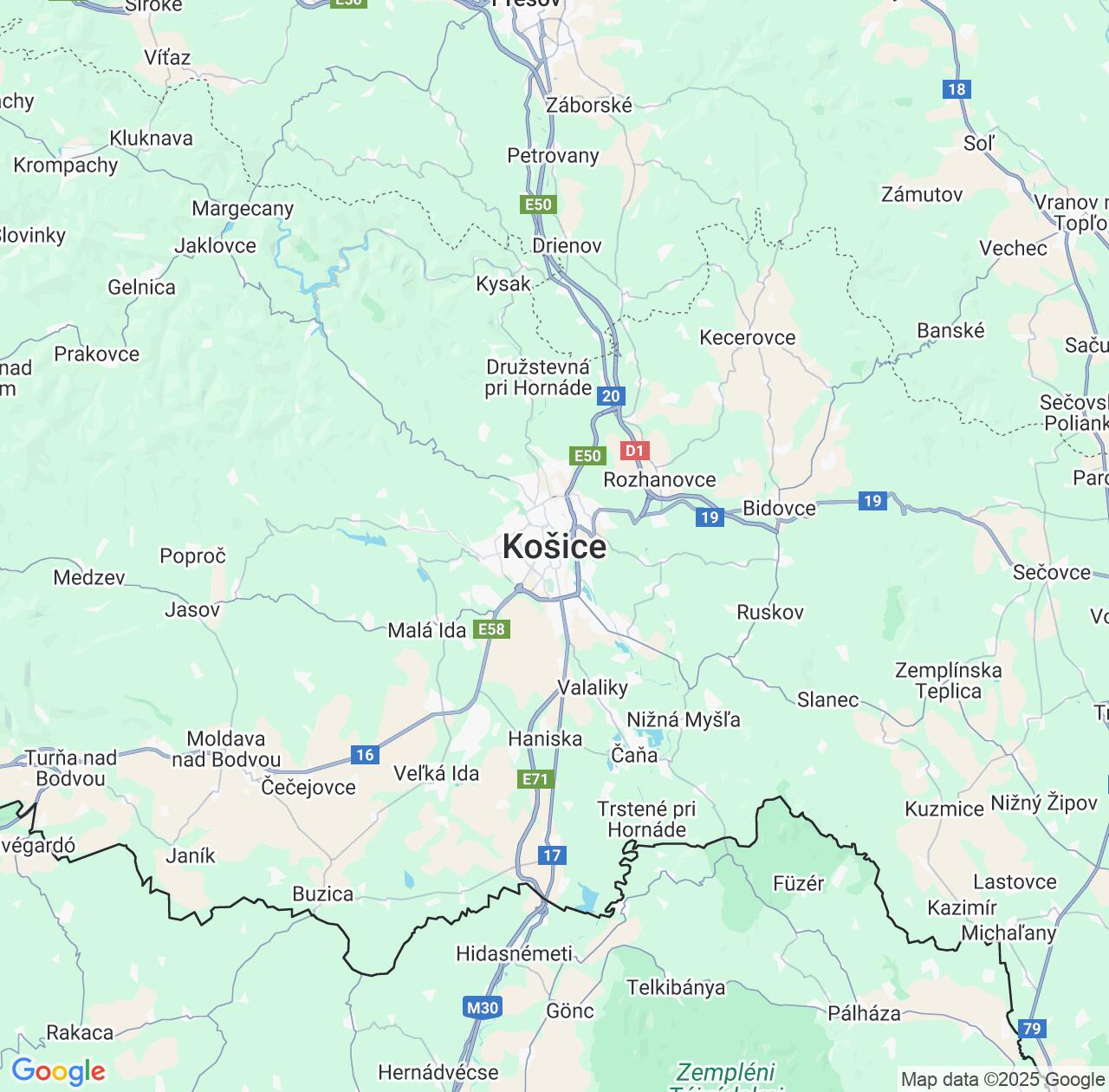 Map image for Intellectual Property Lawyers in Kosice and Košice Region IP firms at coordinates  ; .